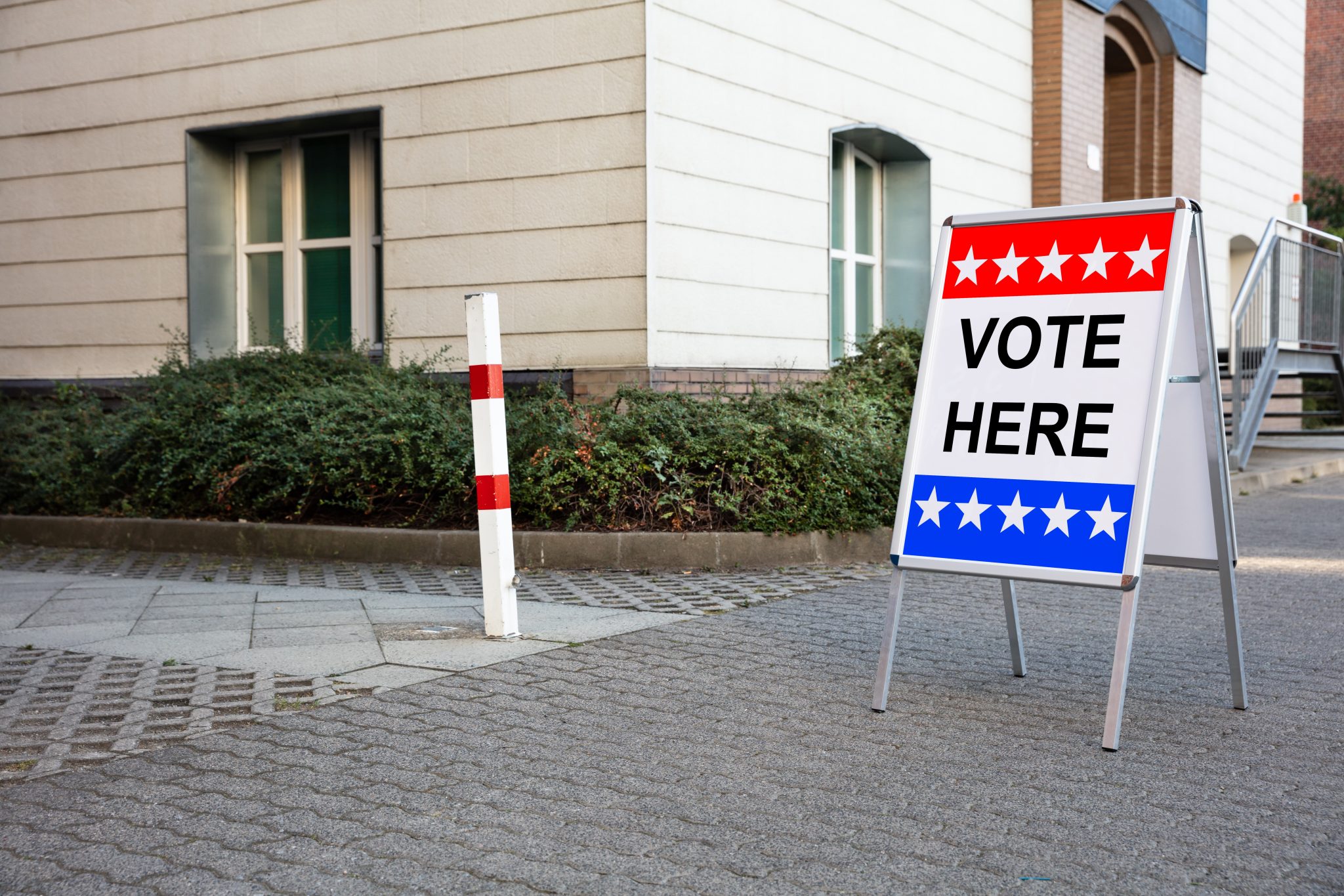 vote here sign election