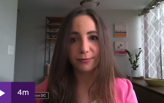 screenshot of Lindsay Gorman on Channel 4 News